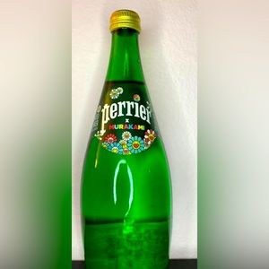 Murakami Perrier Glass Water Bottle empty